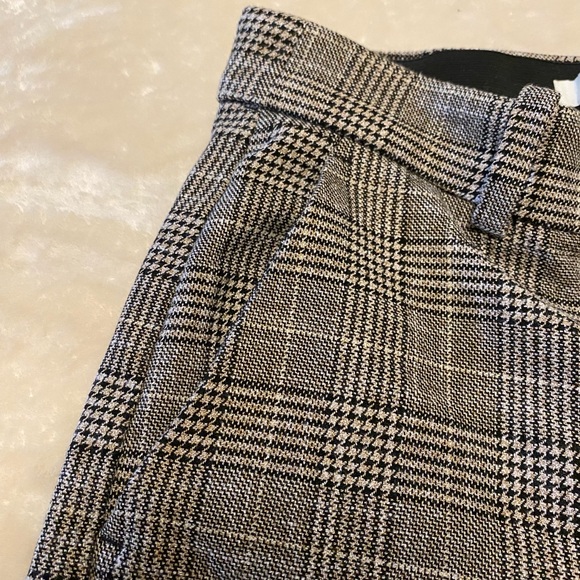 Straight Fit Brown Plaid Dress Pants Slacks - Picture 5 of 5